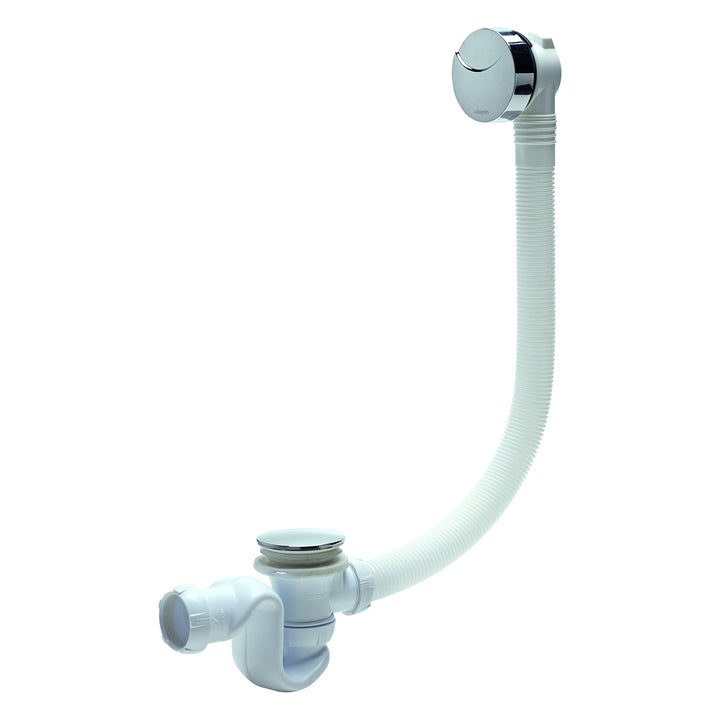 Wirquin 30718683 Vidage De Baignoire A Cable L700 Siphon Cobra Abs Ablauf, weiss