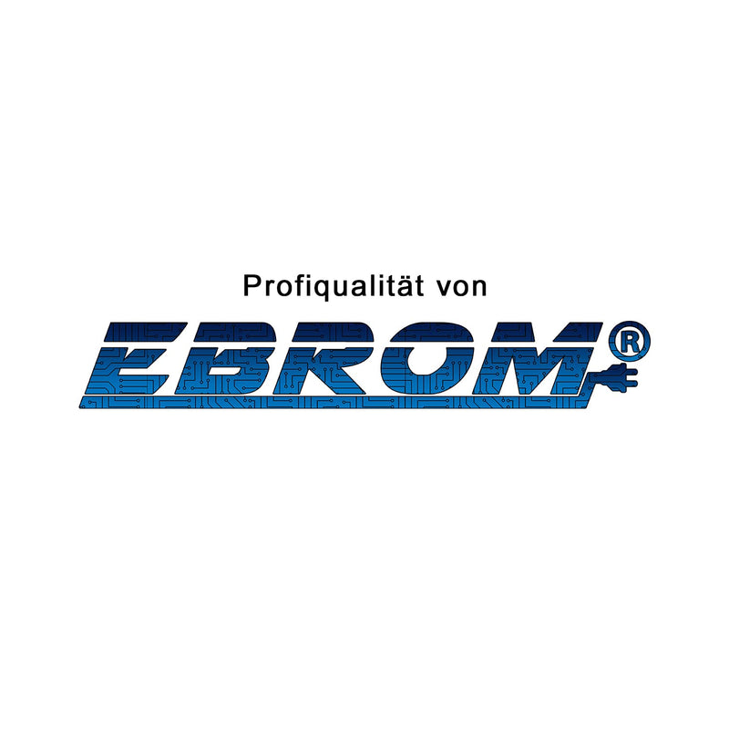 EBROM Kunststoff Schlauchleitung RUND, Kabel, Stromkabel, Leitung, Gerätekabel H03VV-F 4x0,75 mm² Fa