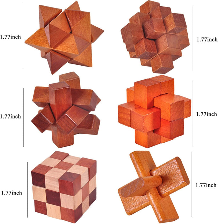 Knobelspiele Holz, 3D Knobelspiele für Erwachsene, Geschicklichkeitsspiele Erwachsene, Geduldsspiel