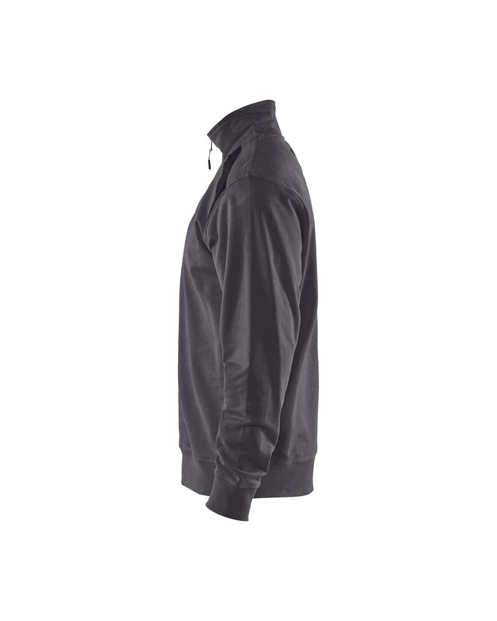Blaklader 3353115896994XL Sweater mit Half-Zip 2-Farbig, Mittelgrau/Schwarz, Grösse 4XL Mittelgrau/S