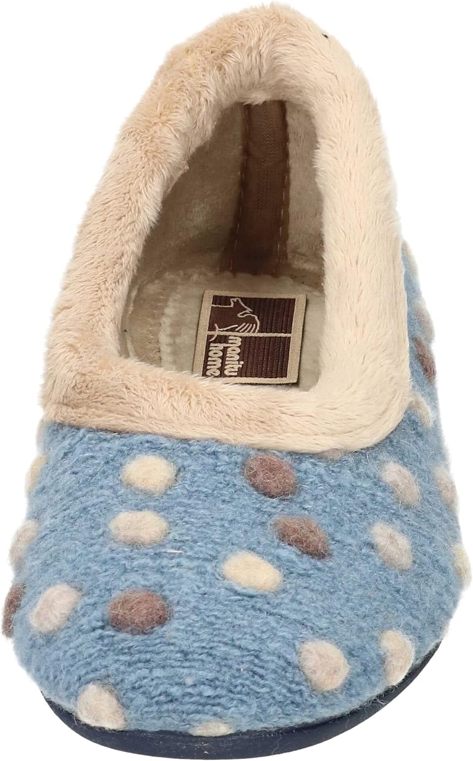 Manitu Damen Home Hausschuh 41 EU Blau, 41 EU Blau