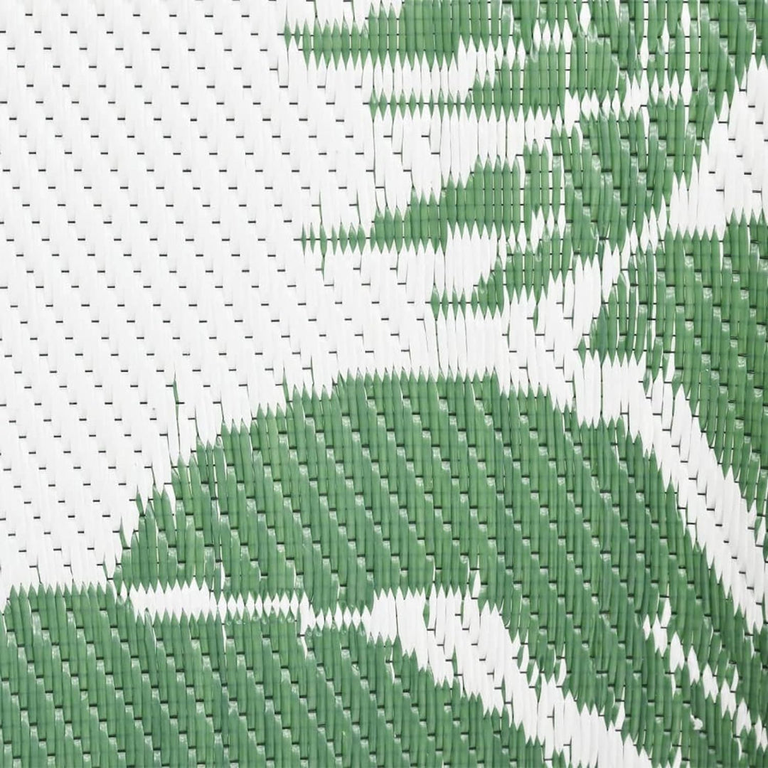 Gecheer Outdoor Teppich Doppellagiges Jacquard-Muster Balkon Terrasse Garten Aussenteppich Balkontep