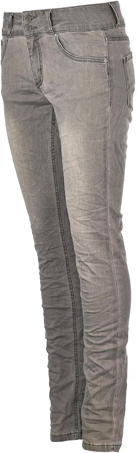 Buena Vista Jeans Tummyless Stretch Denim in Grau, Grösse L