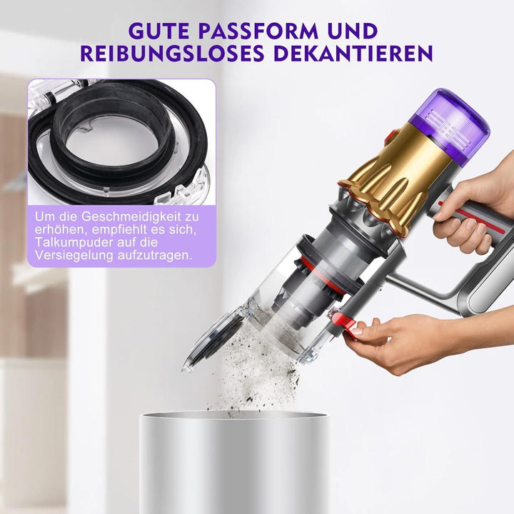 Staubbehälter für Dyson V12 SV18 SV20 Detect Slim V10 Digital Slim Staubsauger Behälter Ersatzteile,