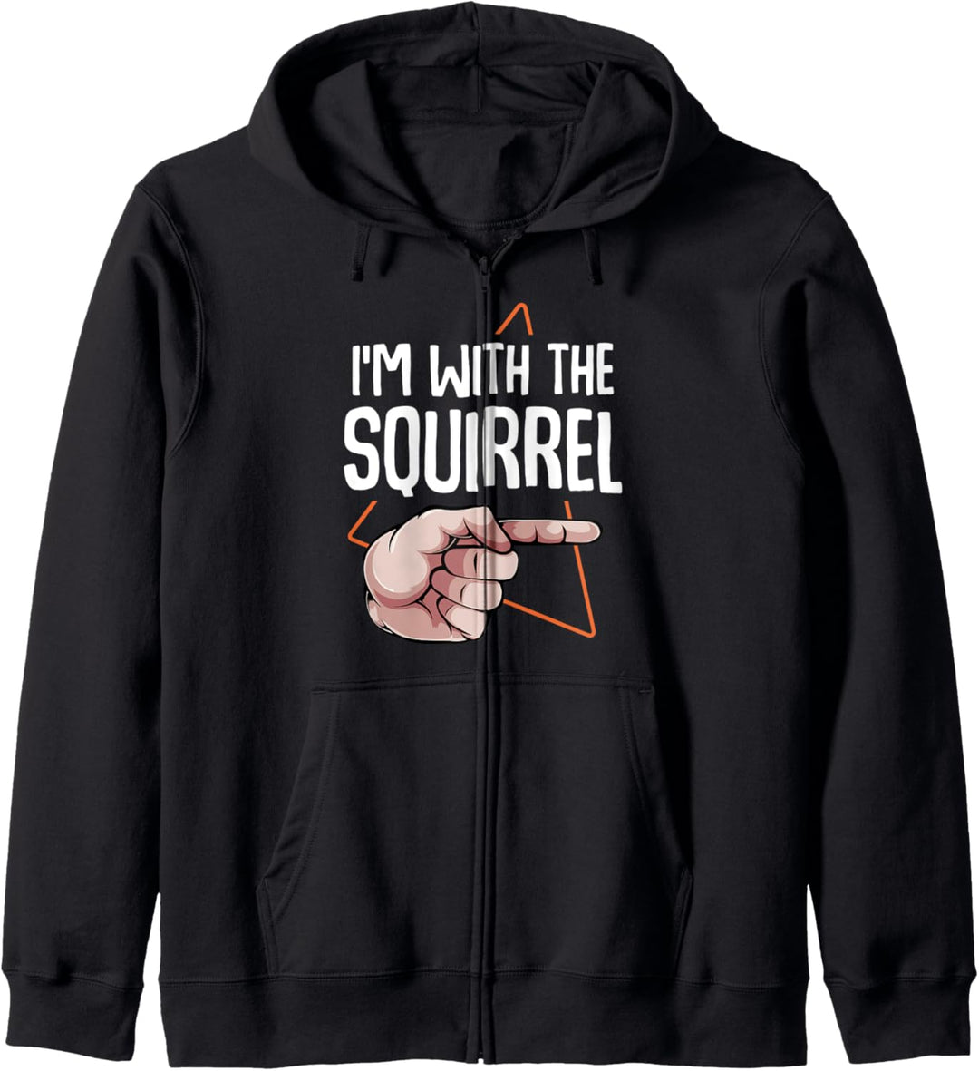 I'm With The Squirrel Eichhörnchen Nagetier Halloween Lustig Kapuzenjacke