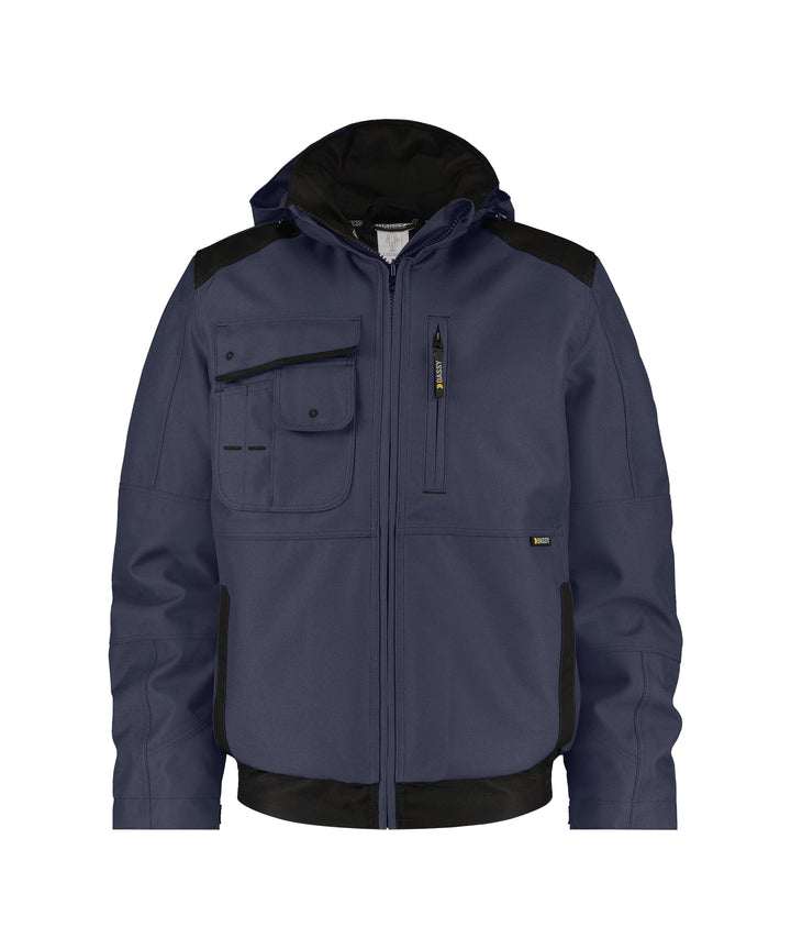 JACKE AUSTIN PES90 (240GR) DUNKELBLAU/SCHWARZ S