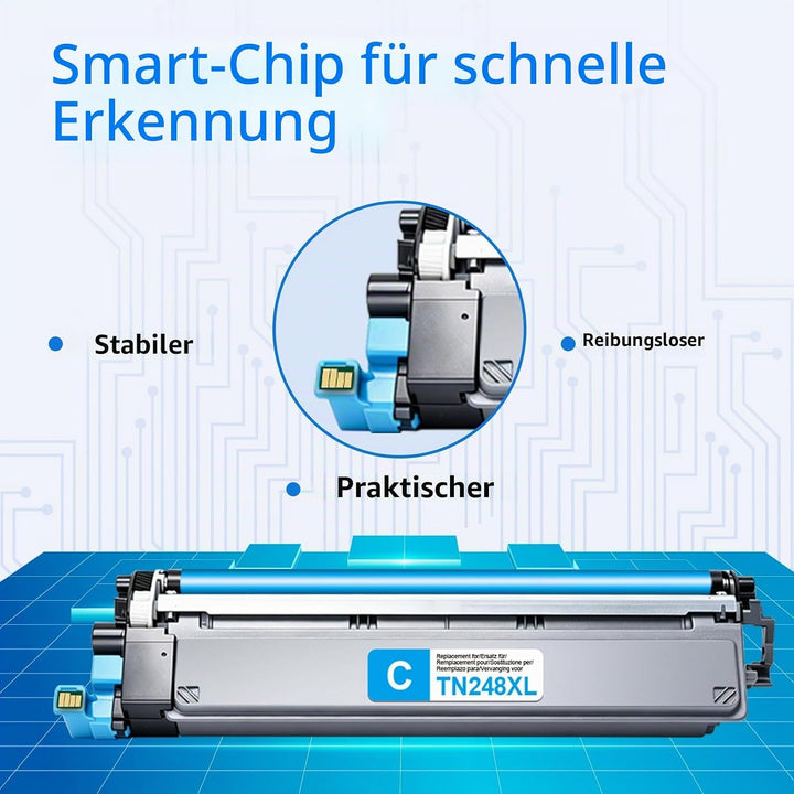 MYCARTRIDGE TN248XL Kompatibel für Brother TN-248XL TN248 für Brother MFC-L3760CDW MFC-L3740CDWE DCP