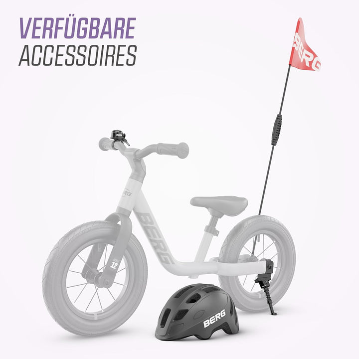 BERG MOOV 12 Laufrad | ab 2,5 Jahre | 12 Zoll | Lauflernrad bis 30 kg mit Luftreifen | Lenkrad und S
