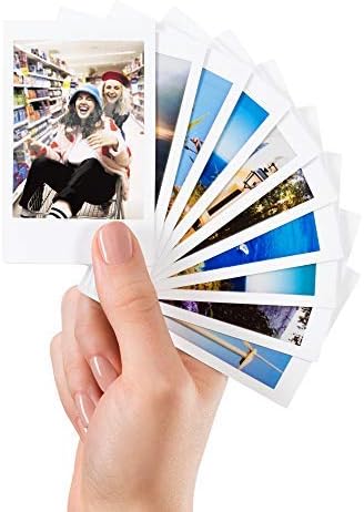 Fujifilm Instax Mini Instant Film, 2X 10 Blatt (20 Blatt), Weiss & Mini Frame WW1 Rainbow, Bunt