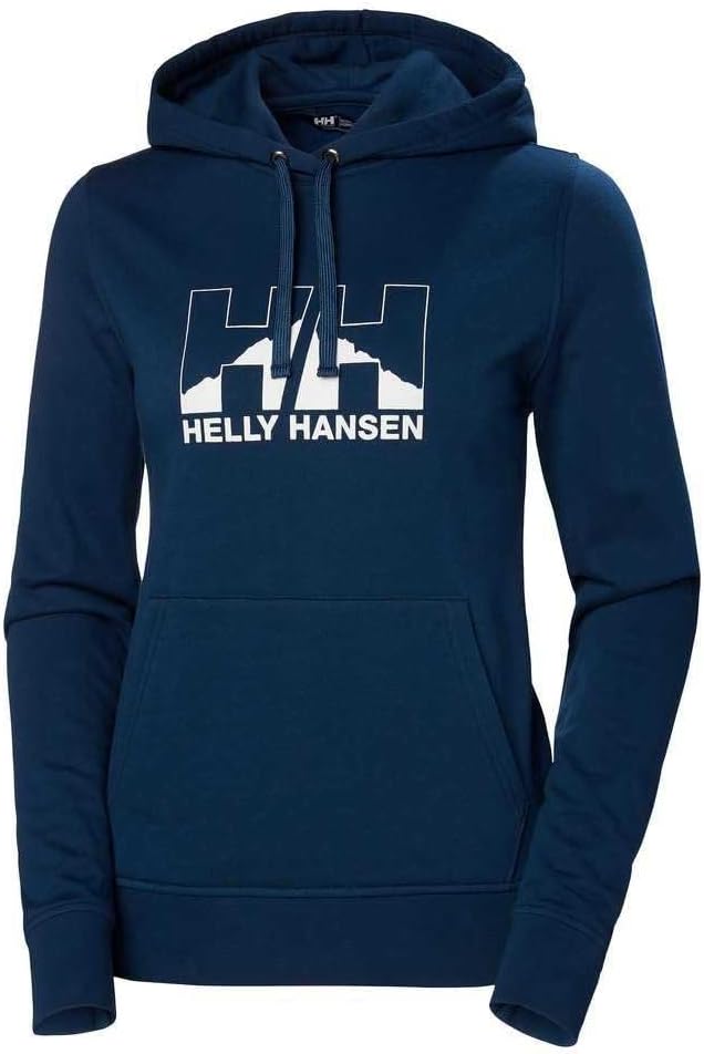 Helly Hansen Damen W Nord Graphic Pullover Hoodie Kapuzen-Sweatshirt S Ozean, S Ozean