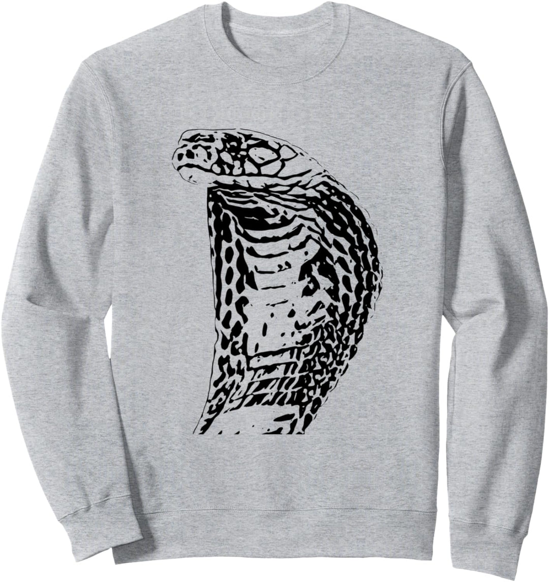 Cobra Motiv Schlange Terrarium giftiges Reptil Schlangen Sweatshirt