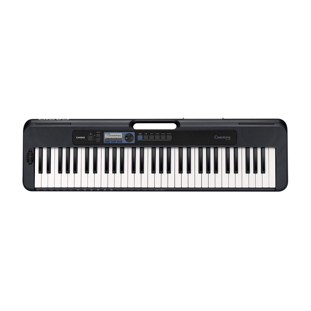 Casio CT-S300 CASIOTONE Keyboard mit 61 anschlagdynamischen Standardtasten und Begleitautomatik, sch