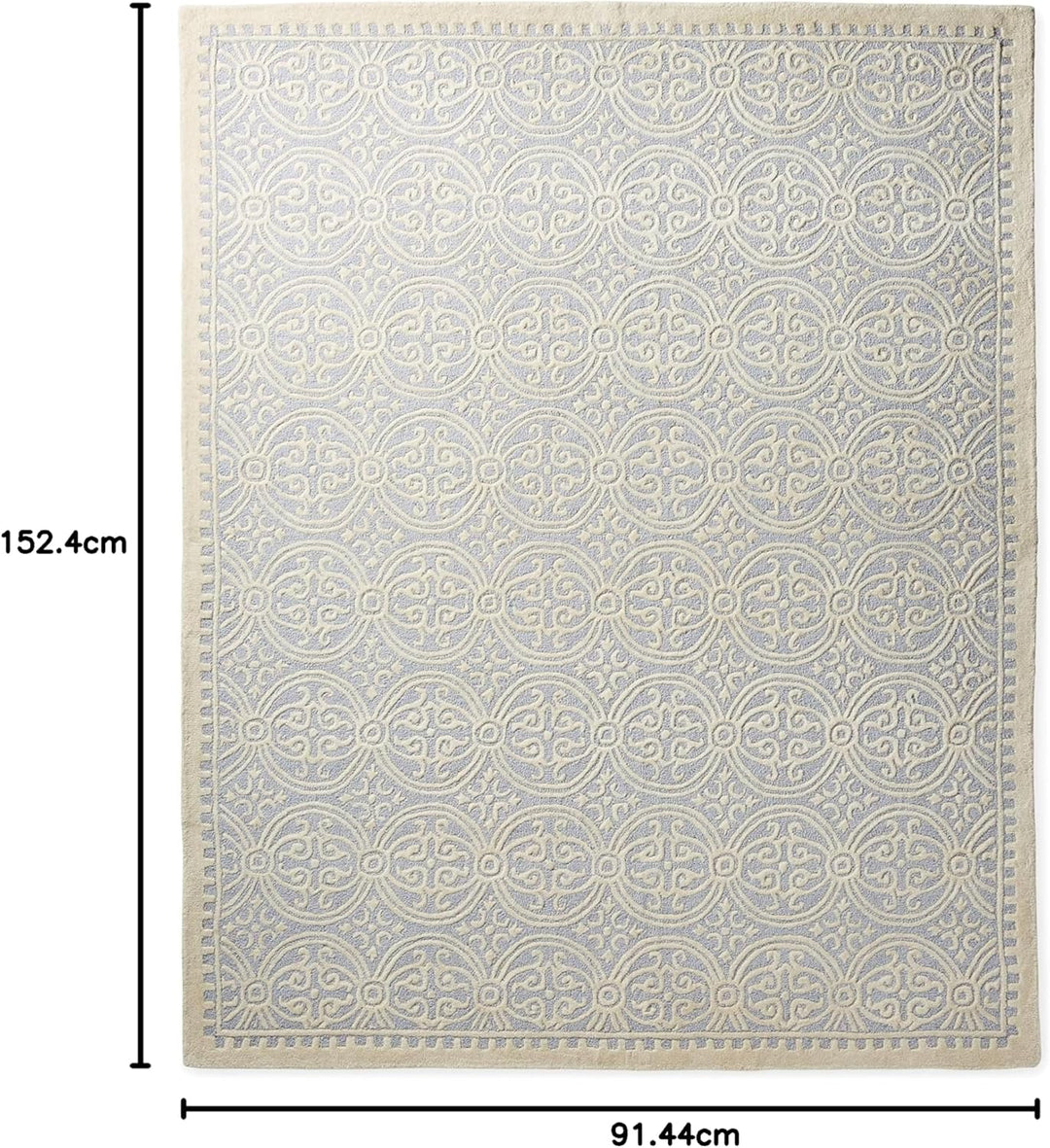 SAFAVIEH Medaillon Teppich für Wohnzimmer, Esszimmer, Schlafzimmer - Cambridge Collection, Kurzer Fl