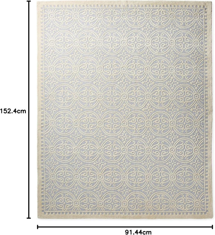 SAFAVIEH Medaillon Teppich für Wohnzimmer, Esszimmer, Schlafzimmer - Cambridge Collection, Kurzer Fl