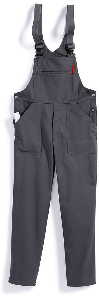 BP Cotton Plus 1409-720-53 Latzhose - Verstellbarer Bund - Dehnbare Hosenträger mit Kunststoff-Clip-