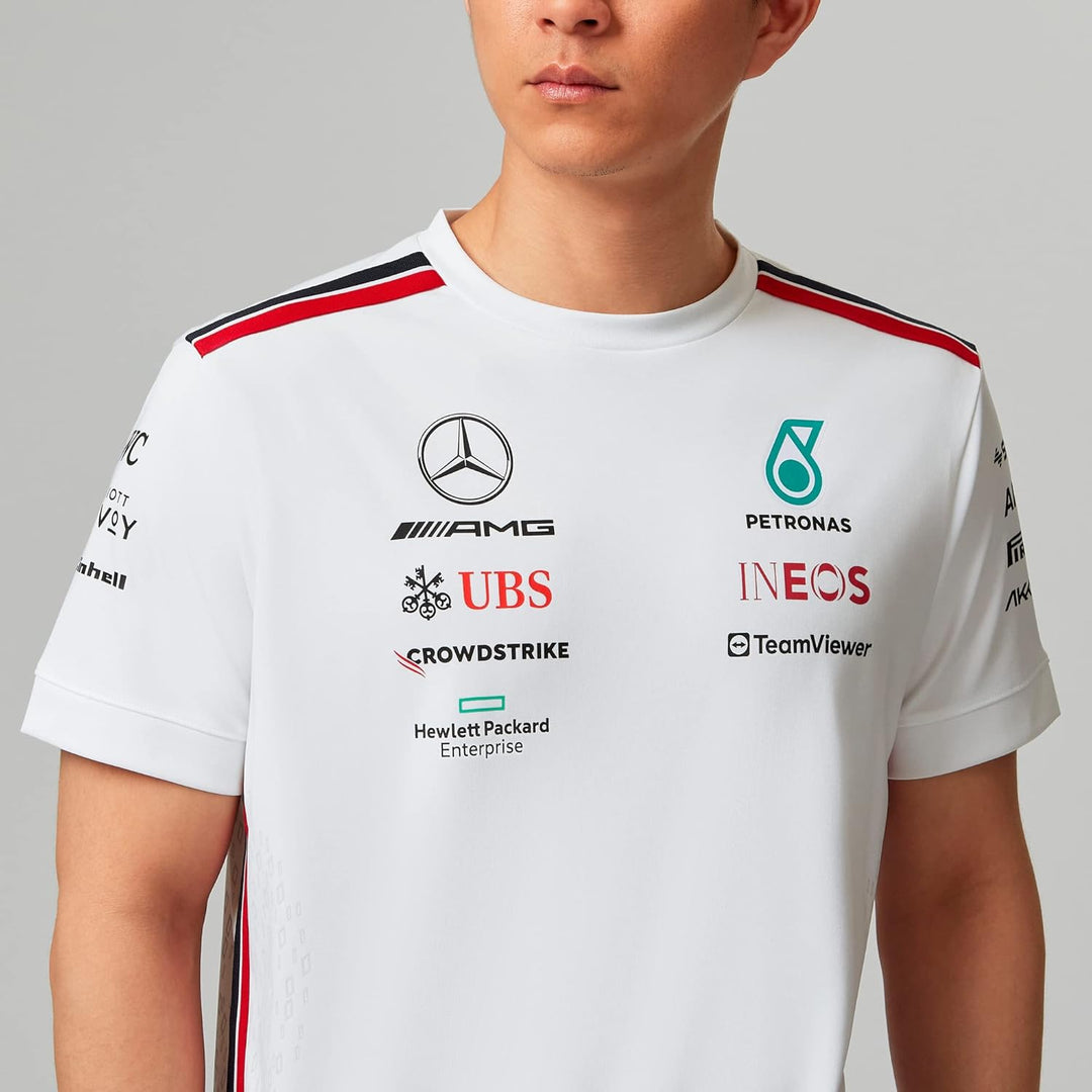 Mercedes AMG Petronas Formel 1 Team - 2023 Team T-Shirt M Weiss, M Weiß
