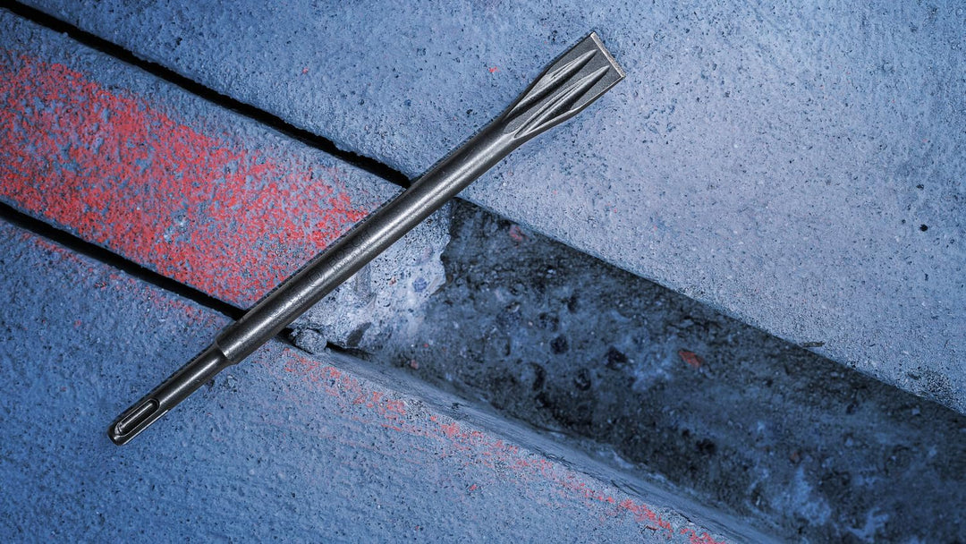 Bosch Professional Flachmeissel Long Life SDS-plus (5 Stück) 250 x 20 mm Black, 250 x 20 mm Black