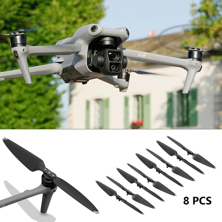 Bocguy 8 Pcs Drohne Air 3 / Air 3S Propeller, Modell 8747 Propeller für Air 3 / Air 3S Drohnenersatz