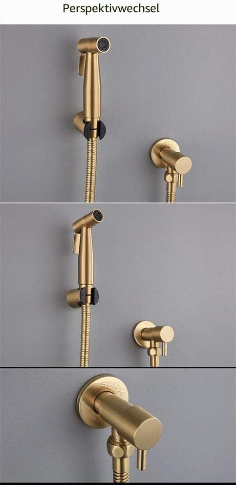 [LOSCHEN]Bidet Toilettensprüher, Hand Bidet Sprayer, Bidet Handbrause, Edelstahl Duschkopf Bidet Arm