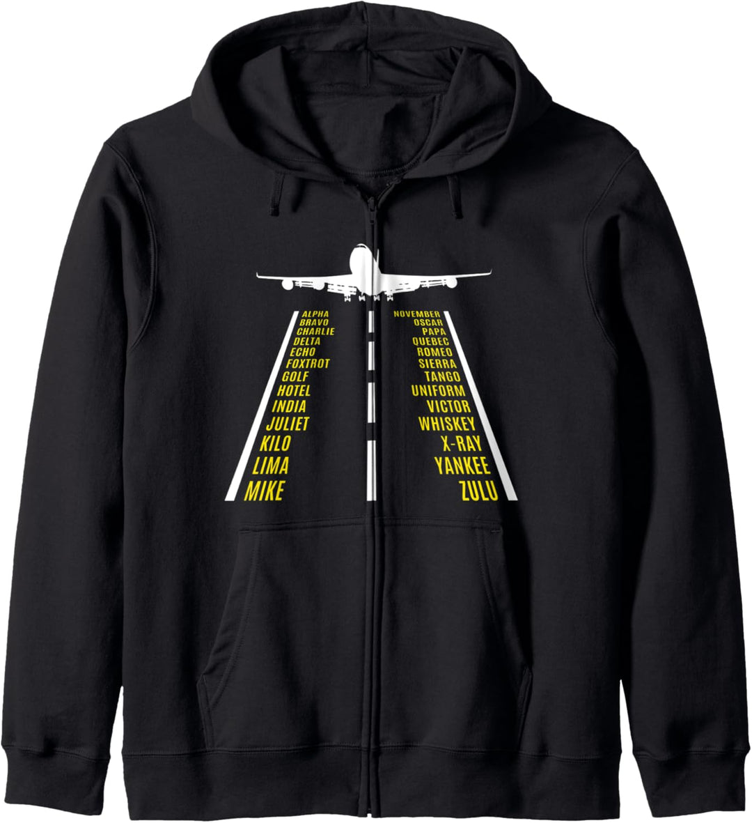 Phonetisches Alphabet Luftfahrt B747 Flugzeug.Pilot Geschenk Kapuzenjacke