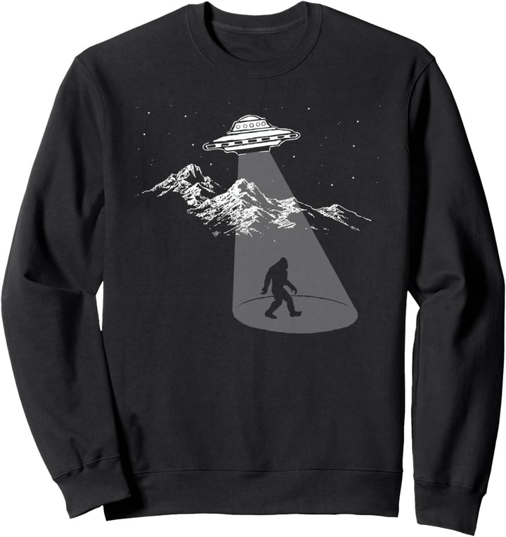 Bigfoot UFO Abduction - BELIEVE Graphic Sweatshirt