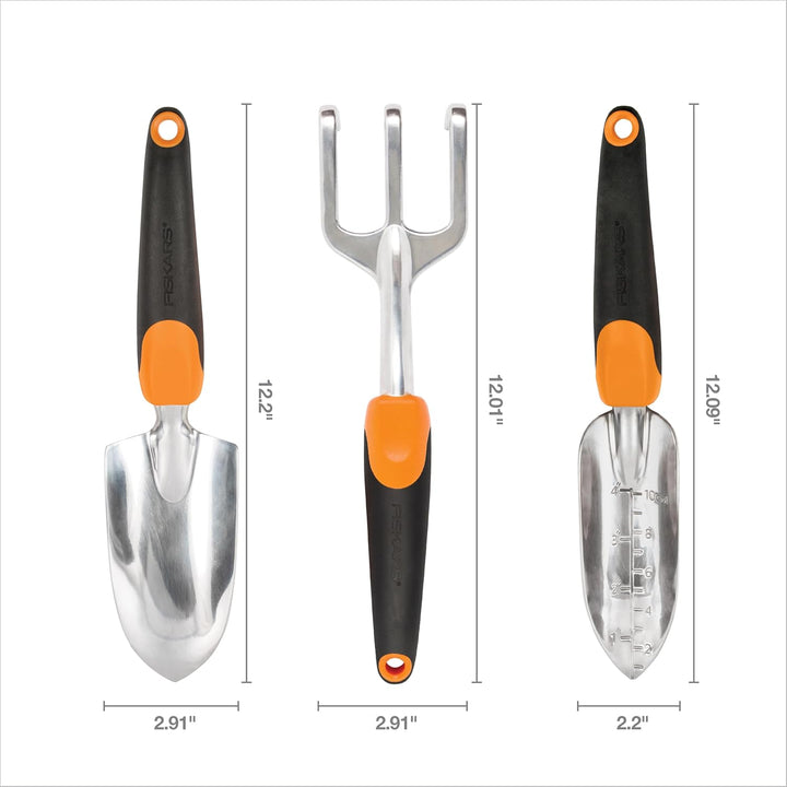 Fiskars Ergo Gartenwerkzeug-Set Recyclable Package schwarz/orange, Recyclable Package