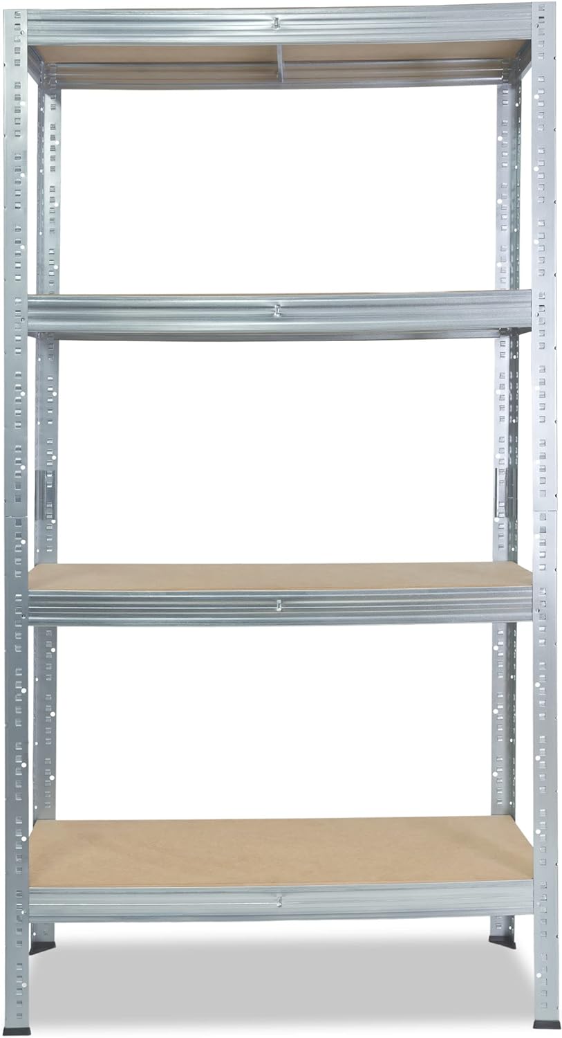 shelfplaza® 180x60x30cm Profi Schwerlastregal verzinkt/Metallregal mit 4 Böden à 200kg Tragkraft/Kel