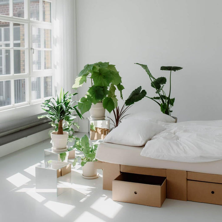 ROOM IN A BOX | Grid Bett Schubladen-Set (braun), Braun