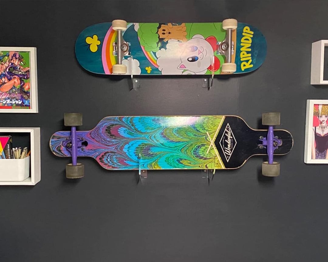 WANLIAN Skateboard Wandhalterung Display Rack Skateboard Wandregal Display Rack Aufhänger Rack Skate
