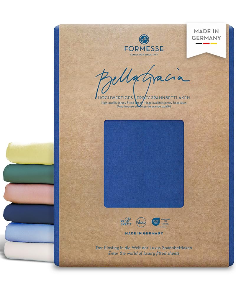 Formesse Bella Gracia Spannbetttuch Royalblau 140x190 - 160x220 140x190 - 160x220 cm Royalblau, 140x
