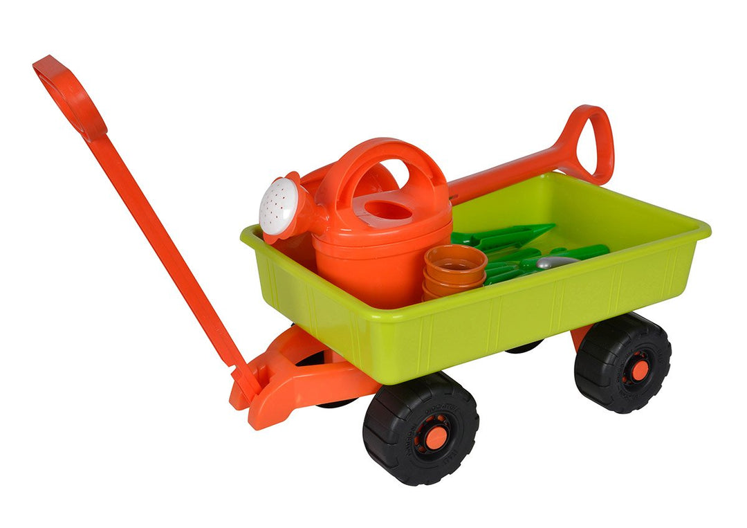Simba 107134089 - Handwagen mit Gartenwerkzeug