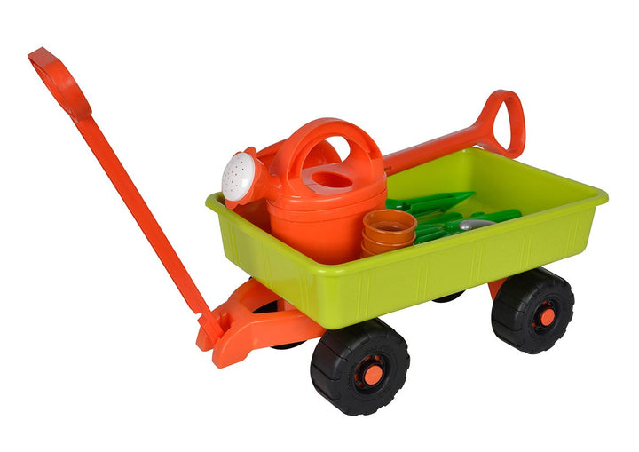 Simba 107134089 - Handwagen mit Gartenwerkzeug