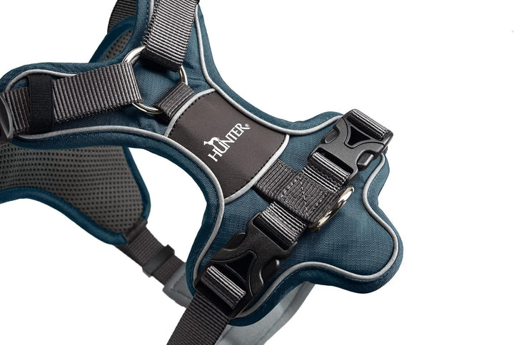 HUNTER DIVO Hundegeschirr, S-M, 52-68 cm, dunkelblau/grau 52 - 68 cm dunkelblau/grau, 52 - 68 cm dun