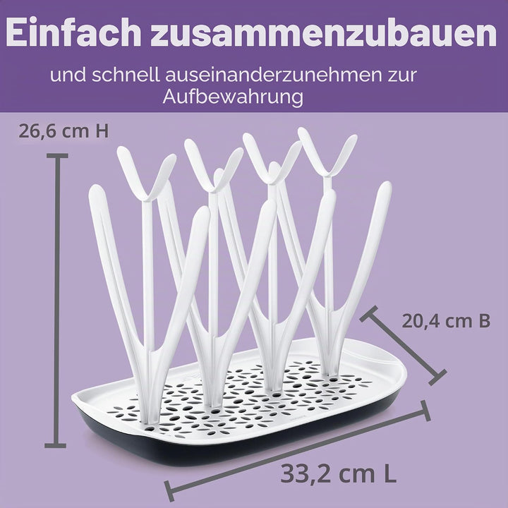 Philips Avent Trockengestell mit abnehmbarer Abtropfschale (Modell SCF149/00) Trockenständer einzeln