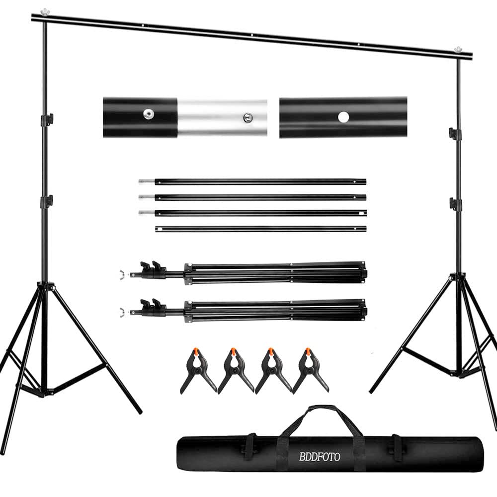 Regalhalter-Set, verstellbar, 2 x 3 m, für Portrait, Produktfotografie und Videoaufnahme, mit Traget