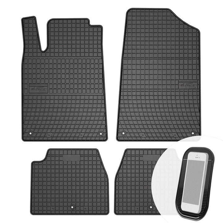 Gummimatten Auto Fussmatten Gummi Automatten Passgenau 4-teilig Set - passend für Peugeot 607 1999-2