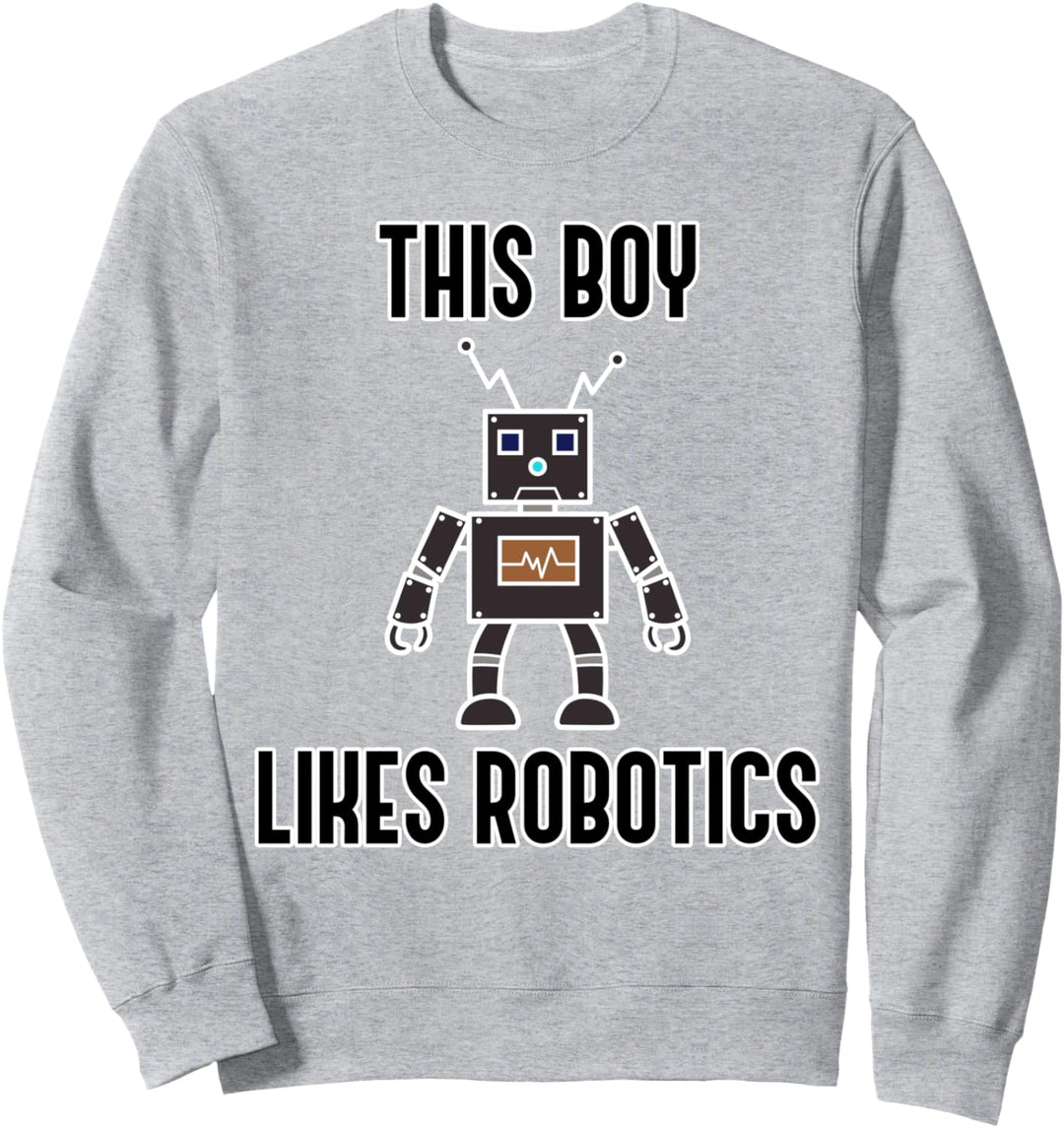 Junge mag Roboter Ironische Robotertechnik Sweatshirt