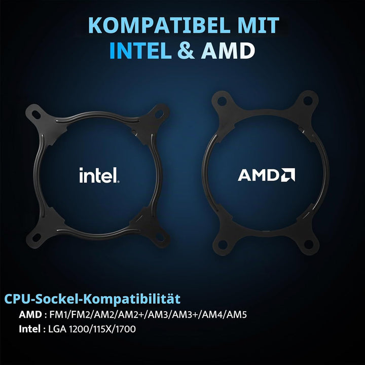 darkFlash DNA360A AIO CPU-Flüssigkeitskühler, Hochleistungspumpe, ARGB-Sync, PWM-Lüfter, mit Anpassb
