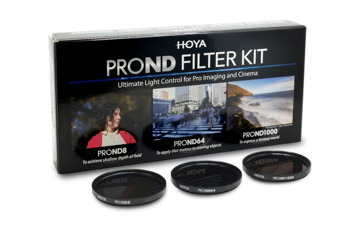 Hoya PRO ND KIT (8/64/1000) 72mm, Praktisches Set mit 3 verschiedenen Hoya PRP ND Filter zur Lichtre