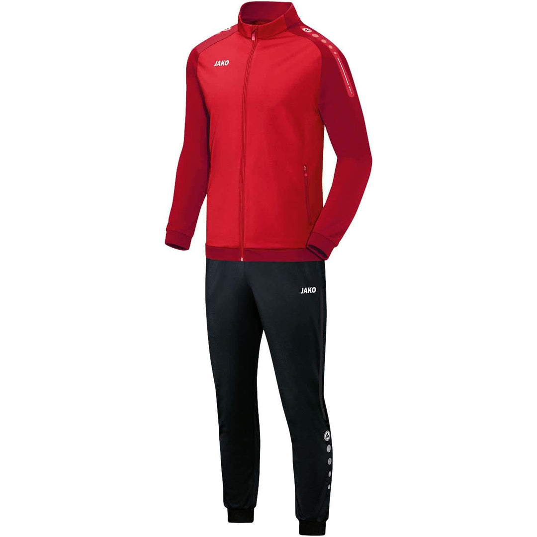 JAKO Herren Champ Trainingsanzug Polyester, rot/dunkelrot