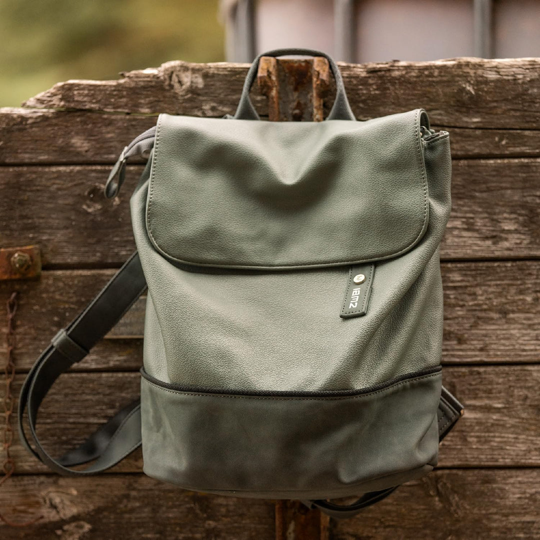 Zwei JANA Rucksack JR13 eucalyptus, Eucalyptus