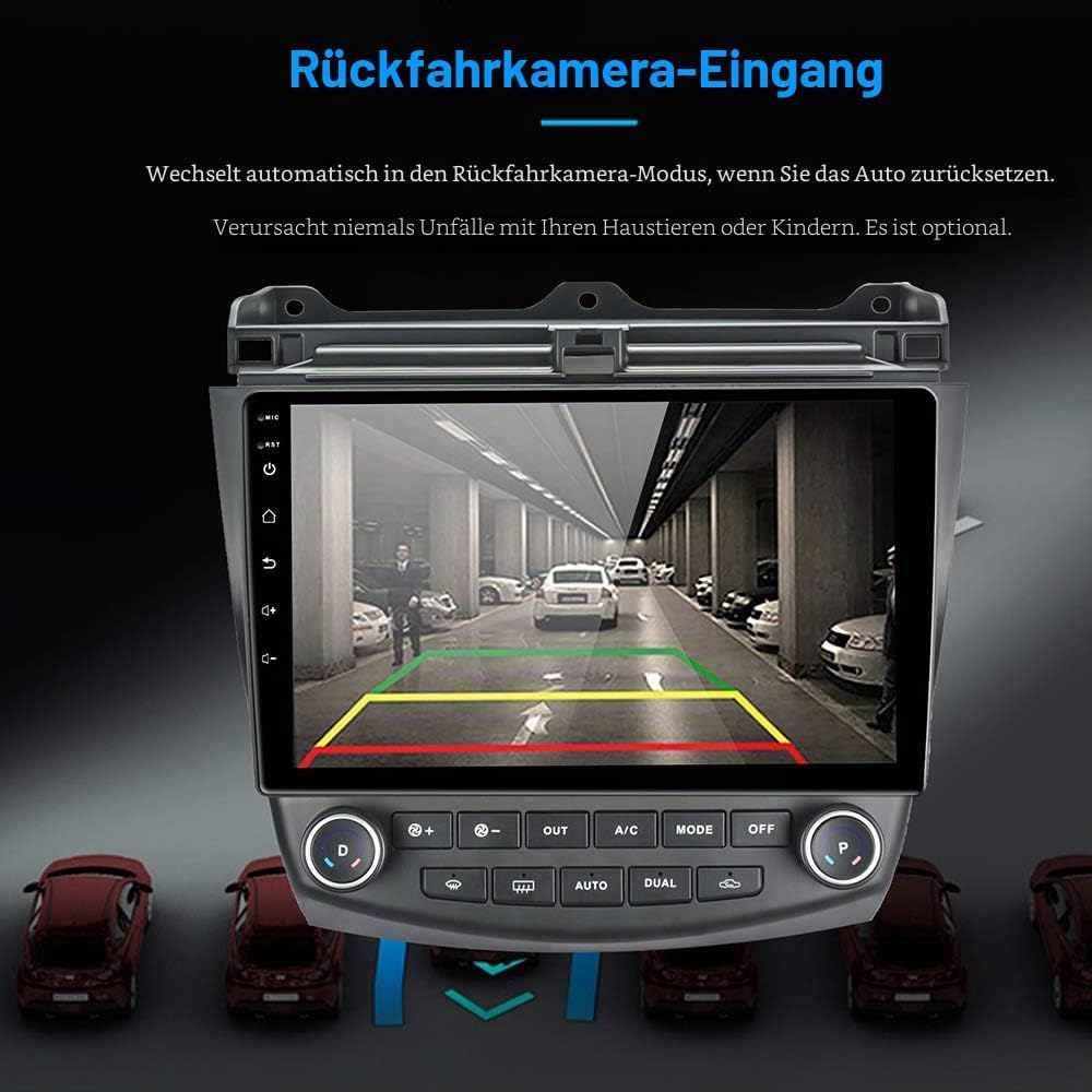 LEXXSON Android 8.1 Autoradio für Honda Accord 7. 2003-2007 | 10,1-Zoll-Touchscreen AM FM-Radio GPS-