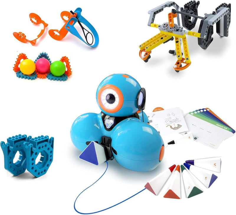 Wonder Workshop Dash Robot Wonder Pack – Coding Robot Educational Bundle for Kids 6+ – Free STEM App