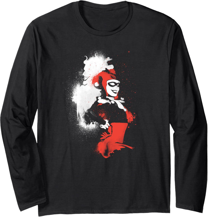 Harley Quinn Splattered Couple Langarmshirt