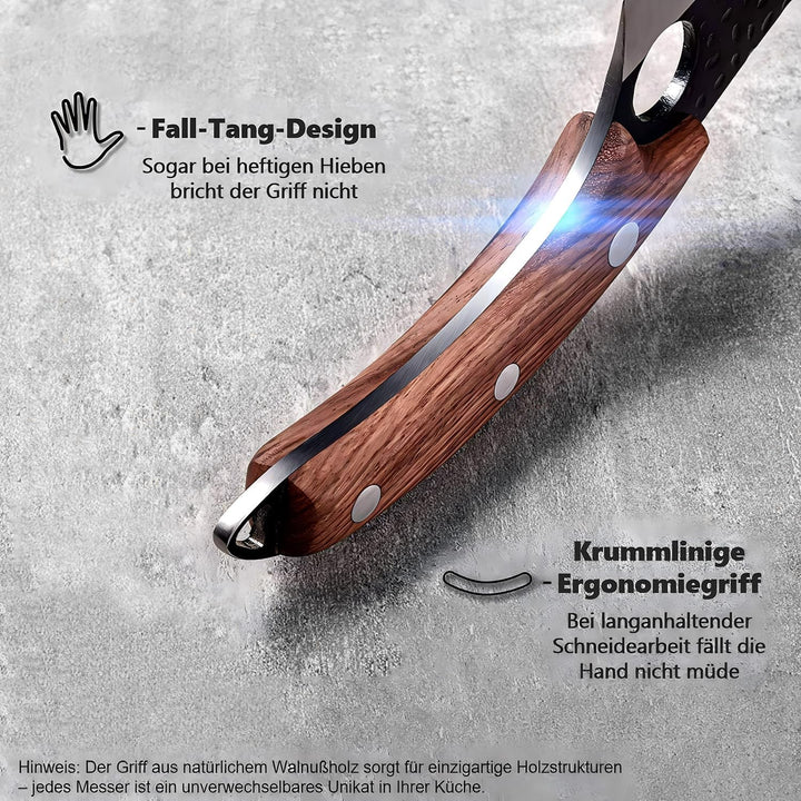 Küchenmesser für alle Zwecke, Handgemachte Huusk-Messer Japan Original, Japanisches Kochmesser Profi