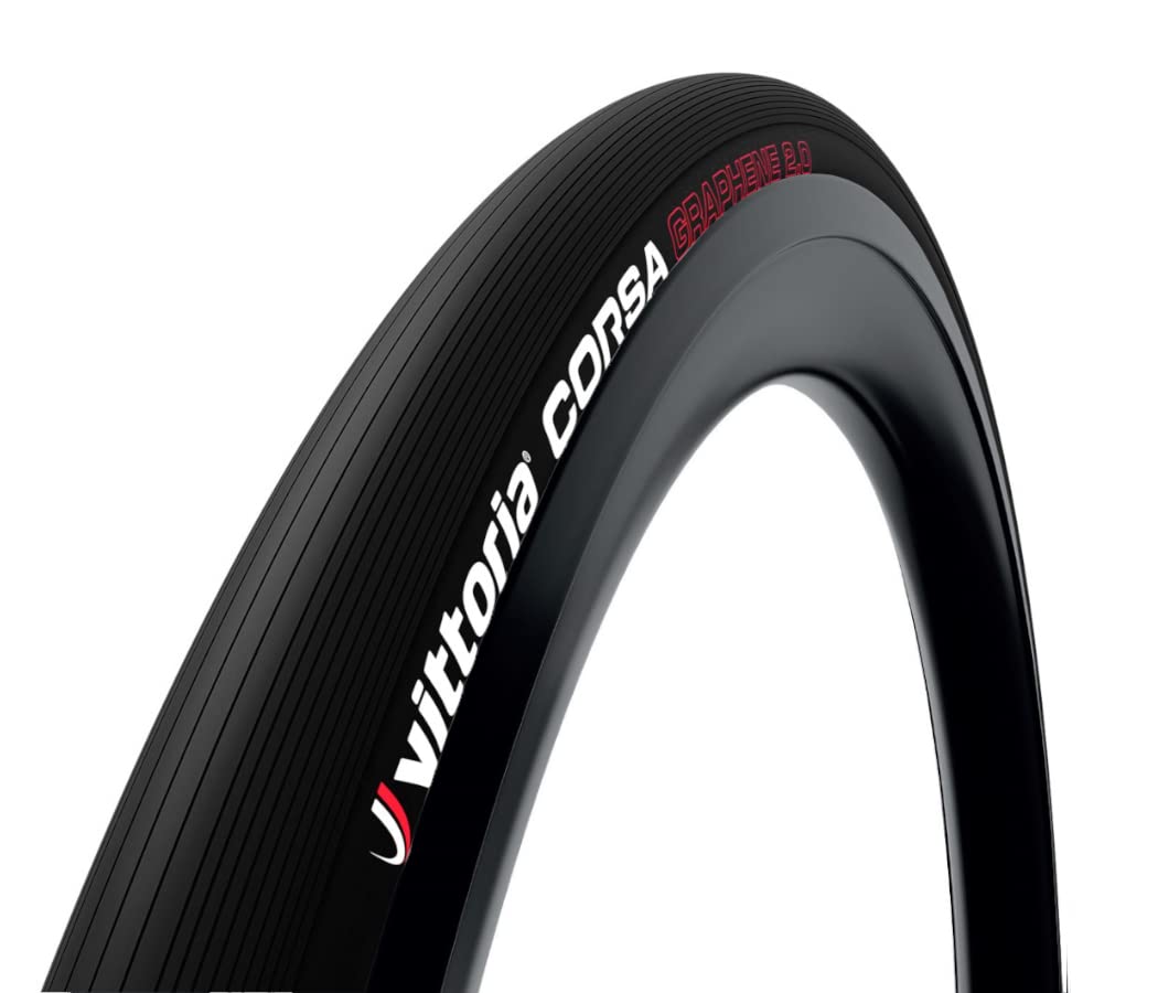 Vittoria Corsa G2.0 Rennrad-Reifen mit faltbarer Perle 700x23c Full Black, 700x23c Full Black