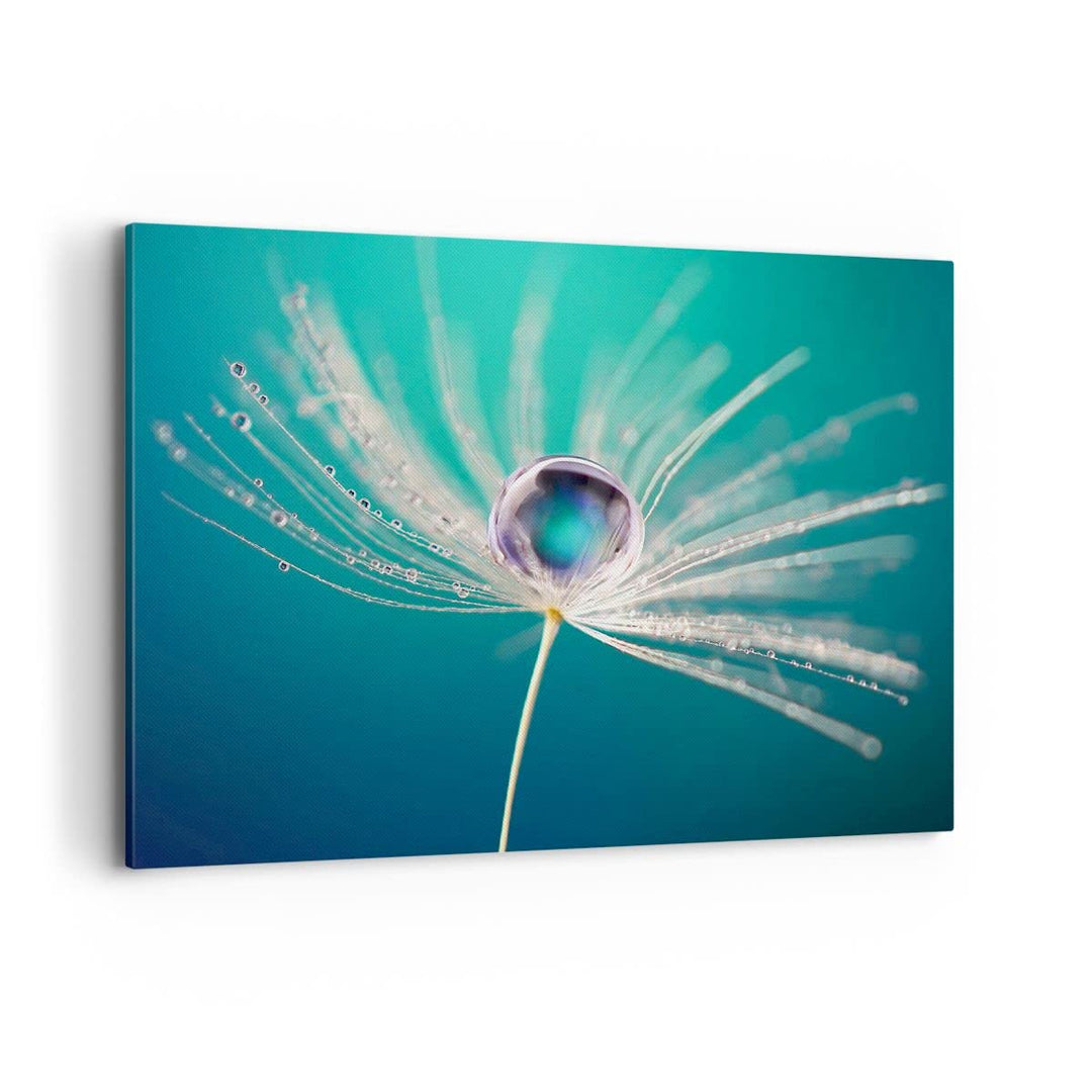 Bilder auf Leinwand 100x70cm Leinwandbild mit Rahmen Pflanze Natur Gross Wanddeko Bild Schlafzimmer