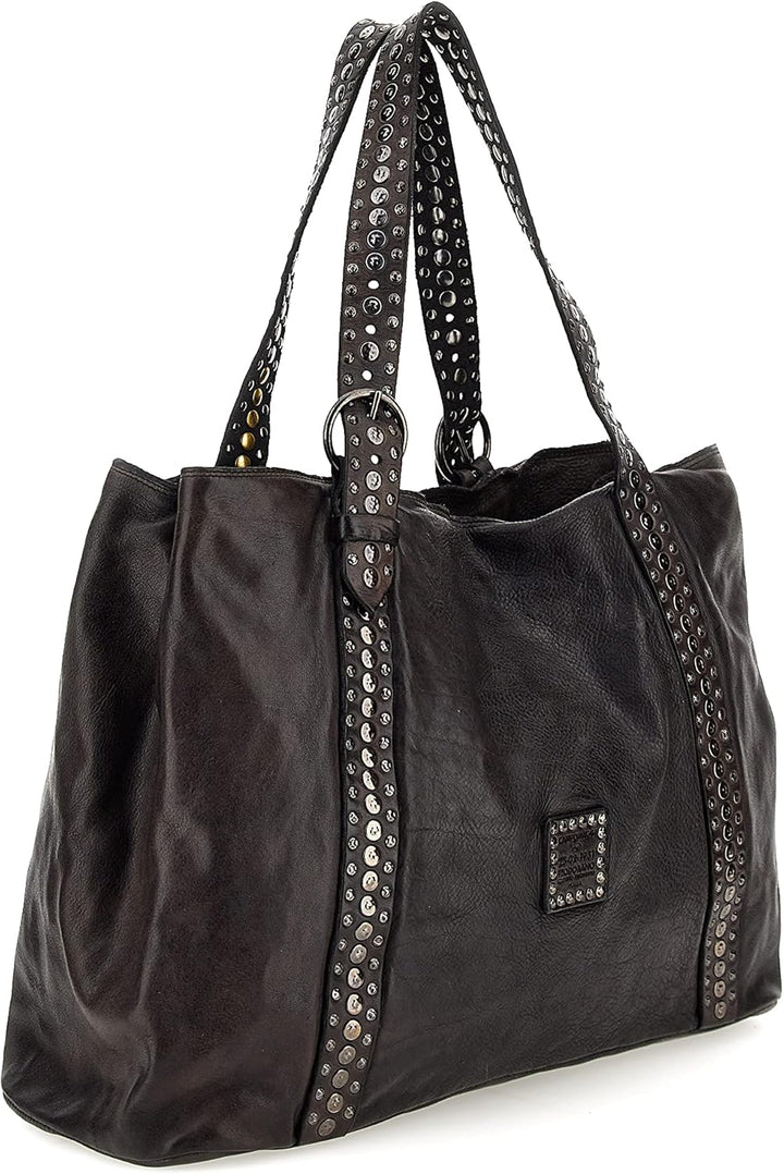 Campomaggi Shopping Cow. Grey Handtasche C030560ND/X2158/C0501 in grau