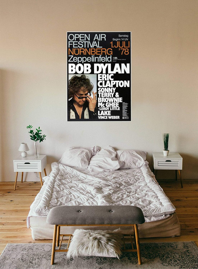 Bob Dylan and His Band - Open Air Festival, Nürnberg 1978 » Konzertplakat/Premium Poster | Live Konz