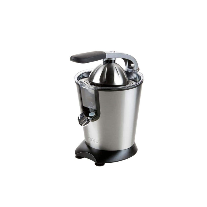 Domo DO9173J Saftpresse/Zitruspresse, Edelstahl Kunststoff, 1 Liter, Silber Schwarz